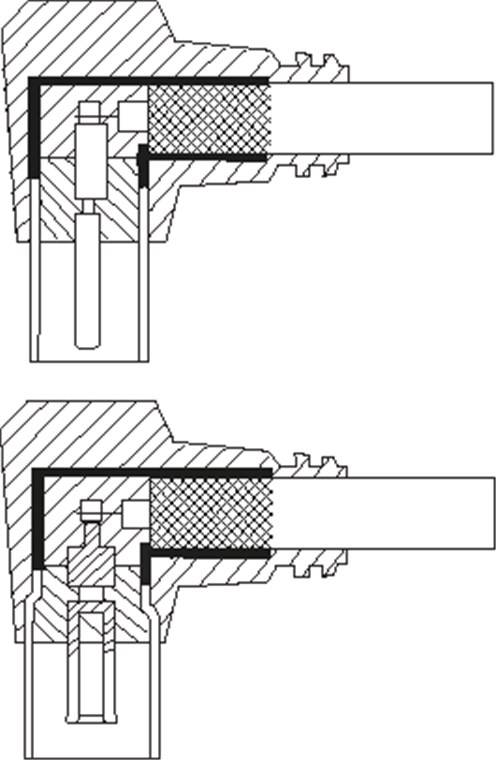 Goobay Gewinkeltes Antennenkabel (80 dB), 2x geschirmt Koax-Stecker 90° > Koax-Buchse 90° (vollständig geschirmt) 5 m-2