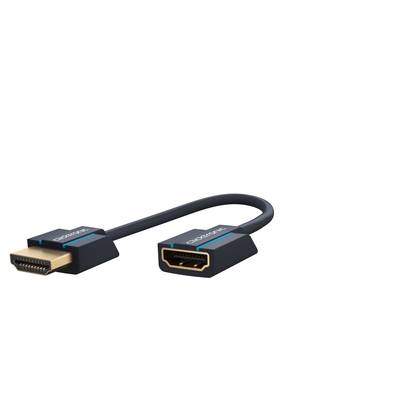 Clicktronic HDMI™ Flexadapter für schmale TV-Wandabstände und enge Ecken 0.1 m
