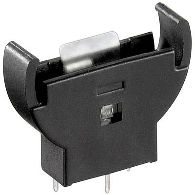 Goobay CR2012-CR2032 Knopfzellenhalter max. 20 mm, Schwarz, Printmontage, vertikal (3-Pin)