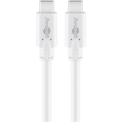 Goobay 67193 USB-C™ 3.1 Generation 1 Kabel, weiß, 0.5 m - USB-C™-Stecker > USB-C™-Stecker
