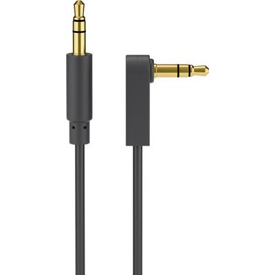 Goobay Audio Verbindungskabel AUX, 3,5 mm stereo 3-pol., slim, CU, abgewinkelt Klinke 3,5 mm Stecker (3-Pin, stereo) > K