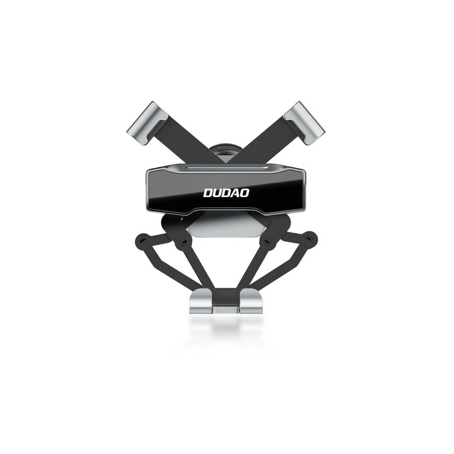 Dudao Gravity Auto-Smartphone-Halter Schwarz 360° drehbar aus Silikon für den Lüftungsgitter-1