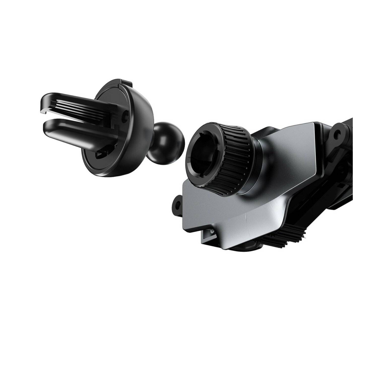 Dudao Gravity Auto-Smartphone-Halter Schwarz 360° drehbar aus Silikon für den Lüftungsgitter-2
