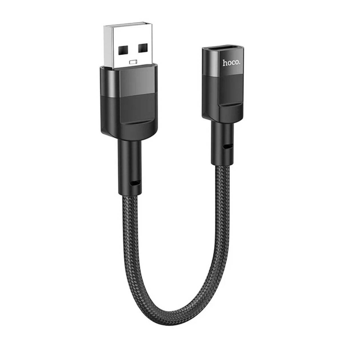 HOCO Adapter USB (Stecker) auf Typ C (Buchse) U107 10cm schwarz-0