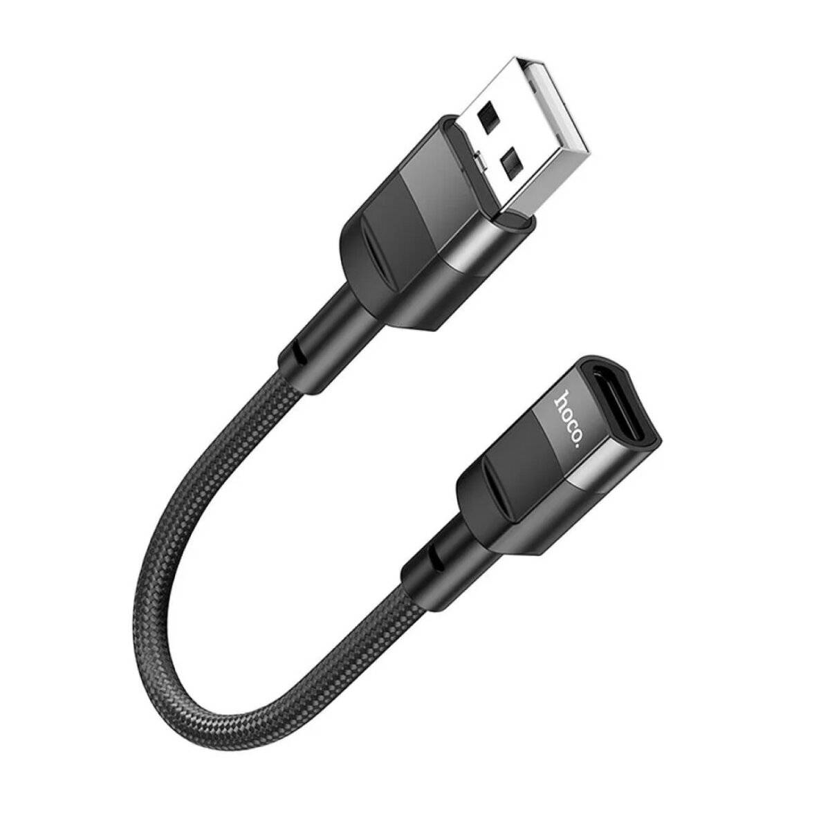 HOCO Adapter USB (Stecker) auf Typ C (Buchse) U107 10cm schwarz-1