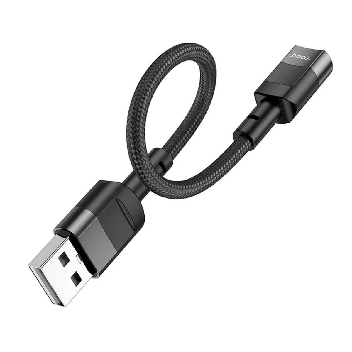 HOCO Adapter USB (Stecker) auf Typ C (Buchse) U107 10cm schwarz-2