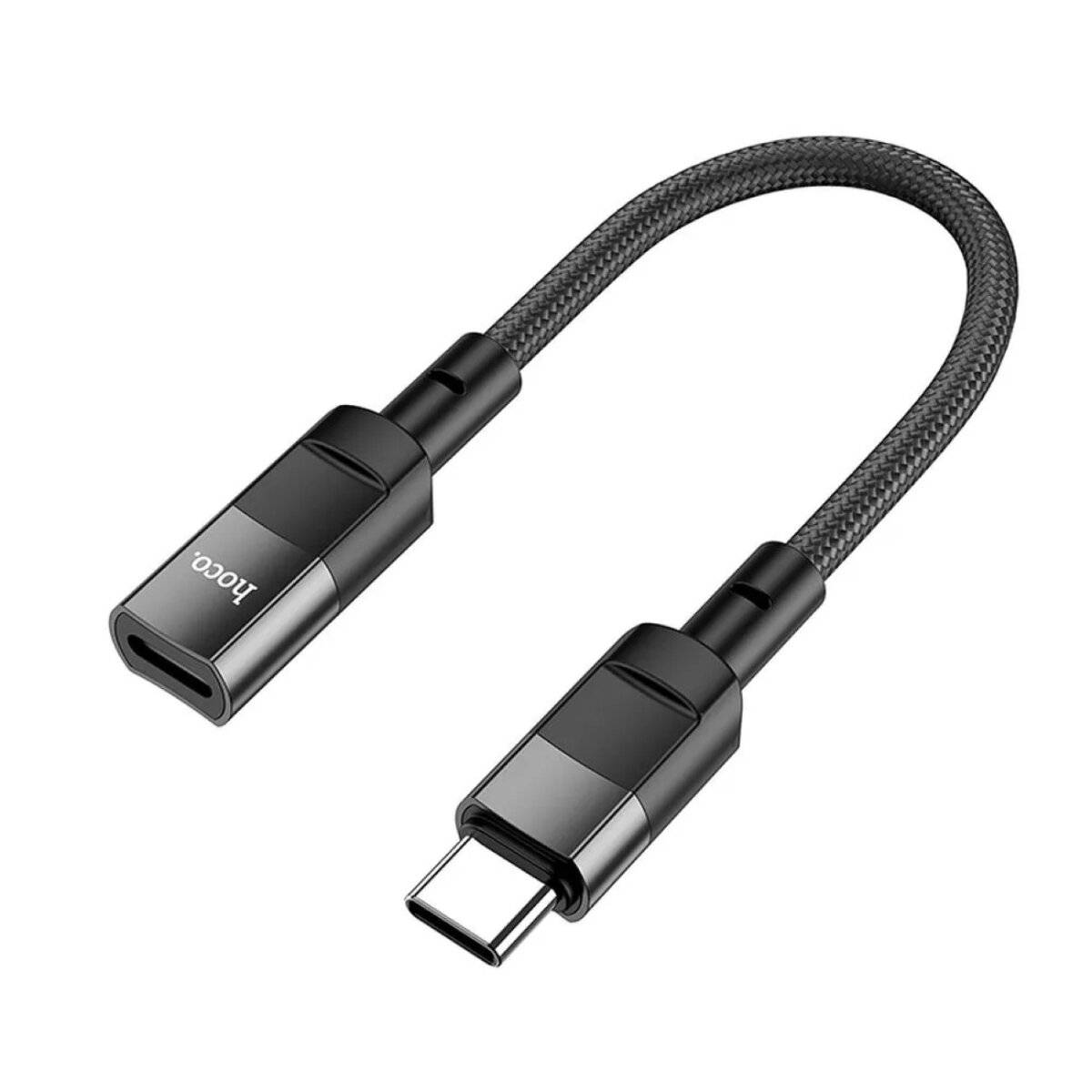 HOCO Adapter Typ C (männlich) auf iPhone -Anschluss 8-polig (weiblich) U107 10cm schwarz-2