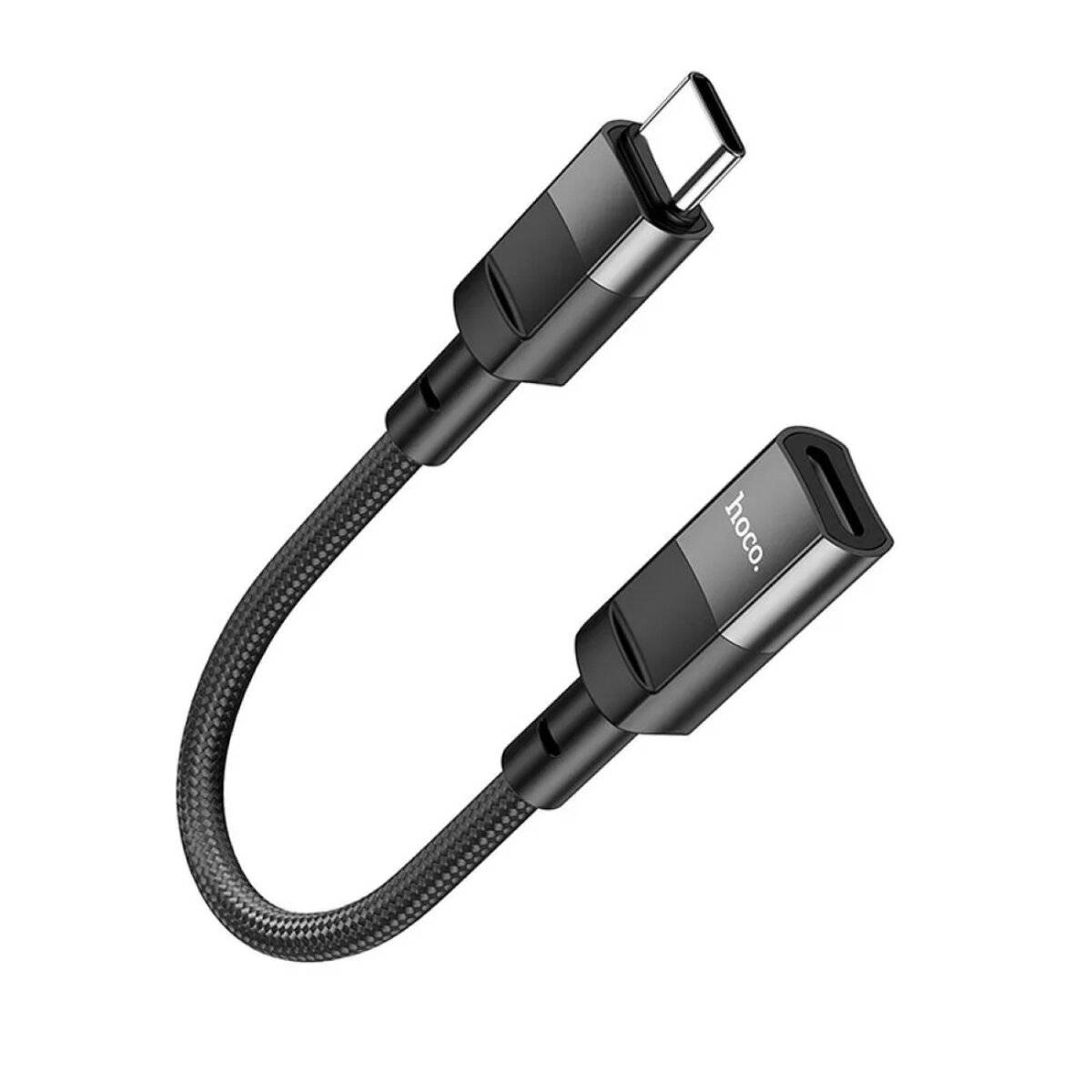 HOCO Adapter Typ C (männlich) auf iPhone -Anschluss 8-polig (weiblich) U107 10cm schwarz-3