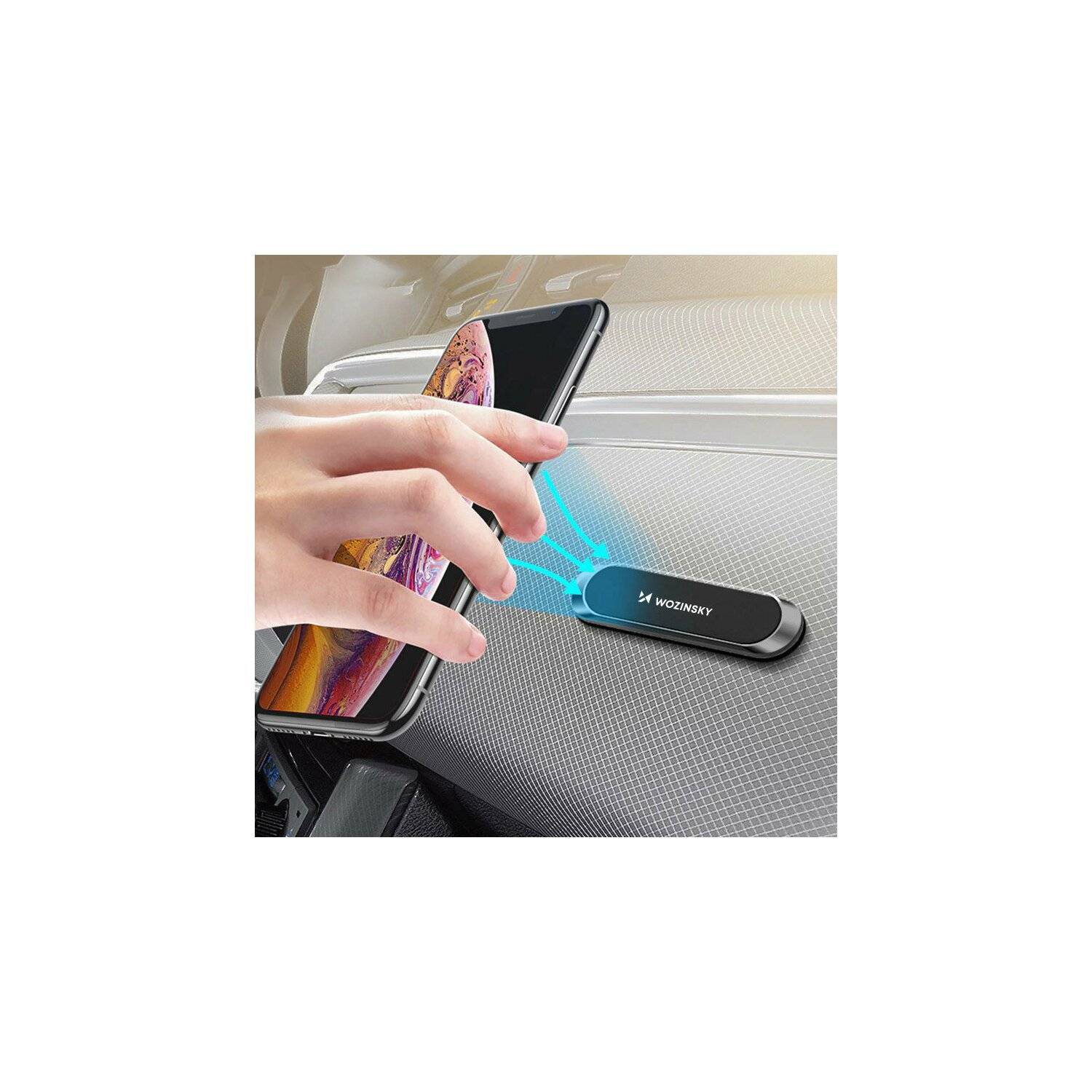 Wozinsky Magnetic Dashboard Mount Adhesive Schwarz-1