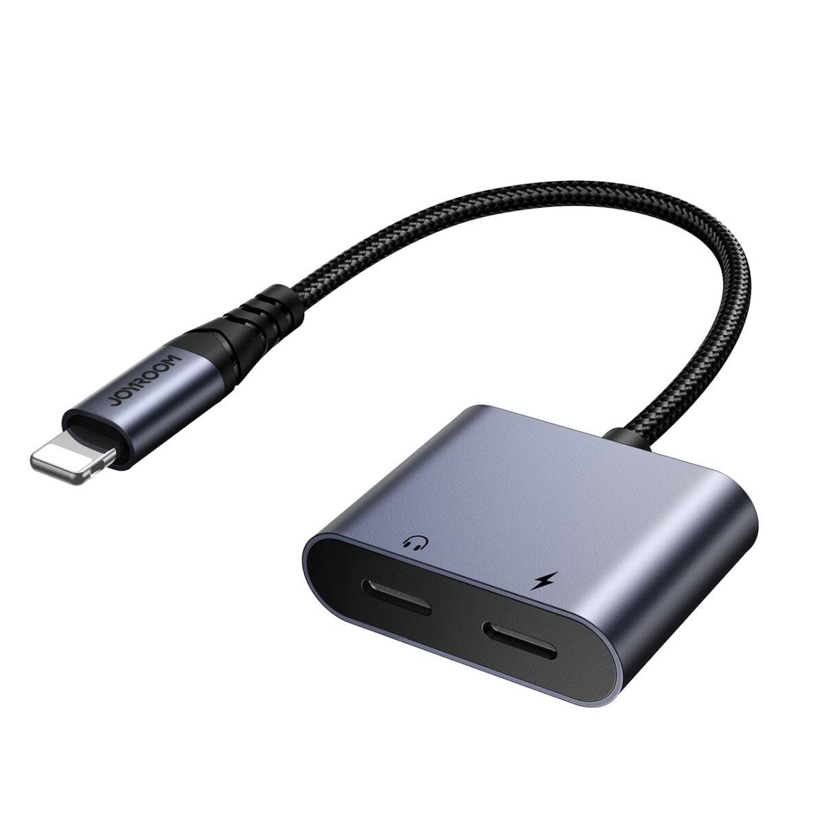 Joyroom SY-L02 iPhone auf 2x iPhone DAC-Adapter 2in1 – Schwarz-0