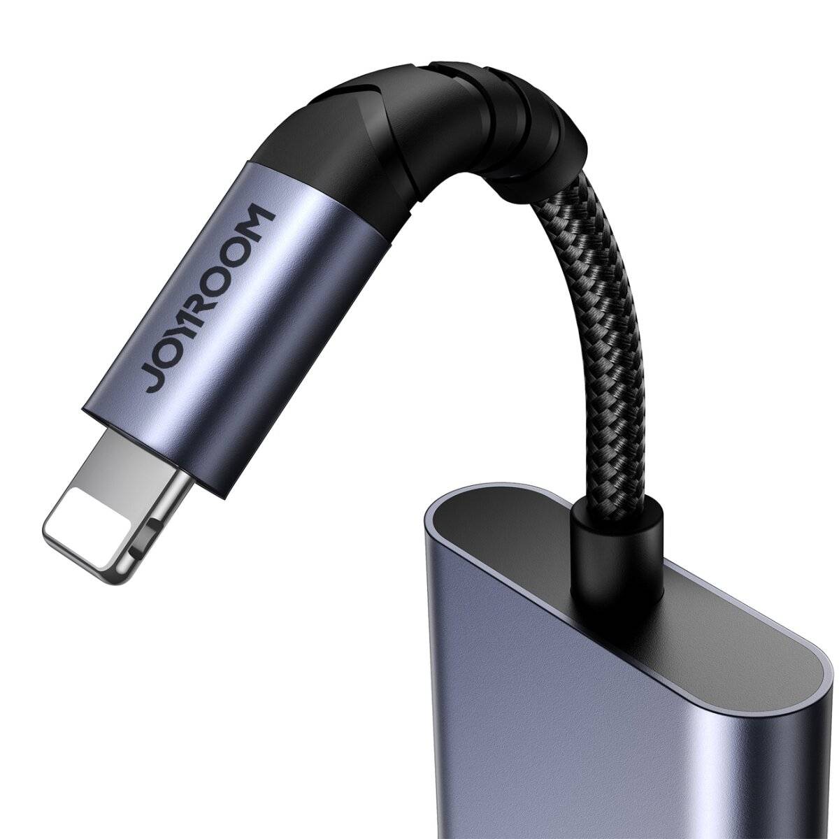 Joyroom SY-L02 iPhone auf 2x iPhone DAC-Adapter 2in1 – Schwarz-2
