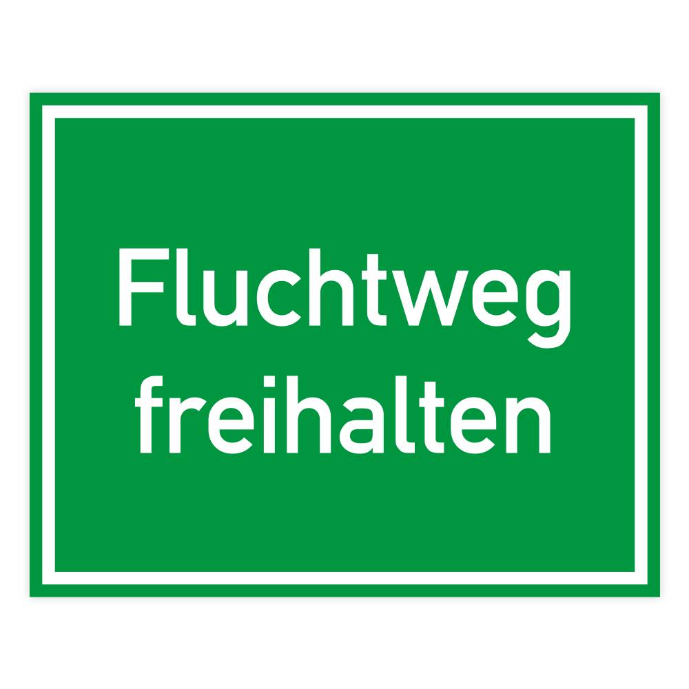 Bodenaufkleber, Fluchtweg freihalten, rutschhemmend, 250 x 200 mm-0