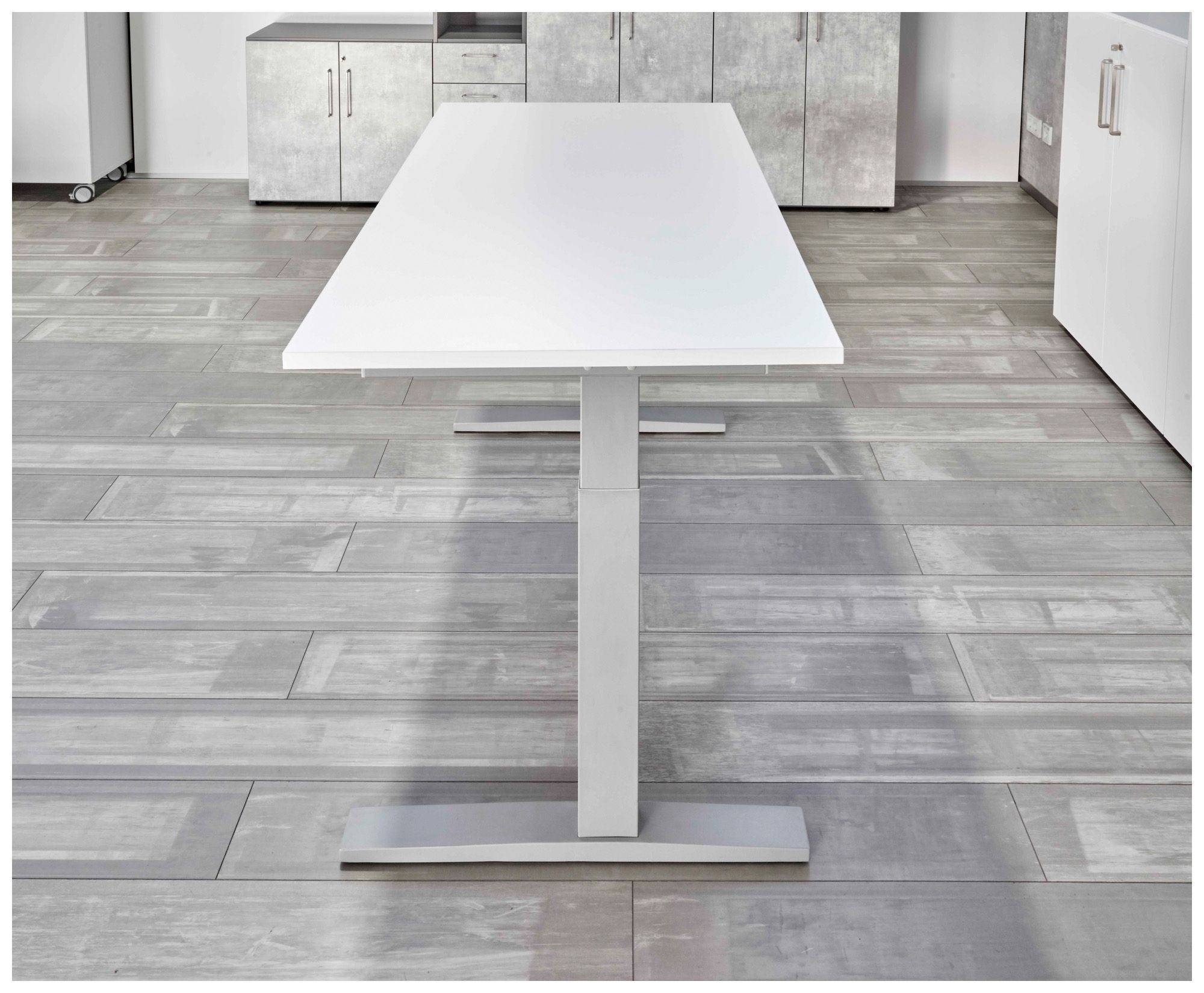 Hammerbacher Sitz-Steh-Tisch Marion, 160 x 80 cm, Memory-Schalter, verstellbar bis 120 cm, buche-2