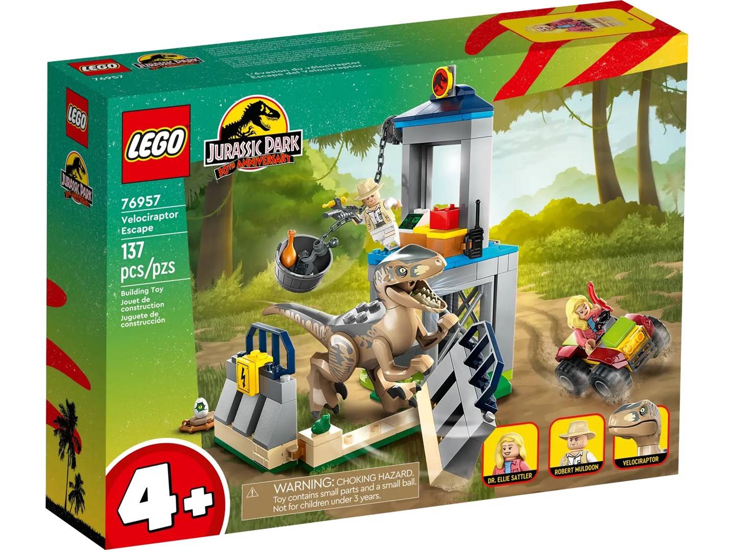 LEGO Jurassic World Flucht des Velociraptors (76957 )-0