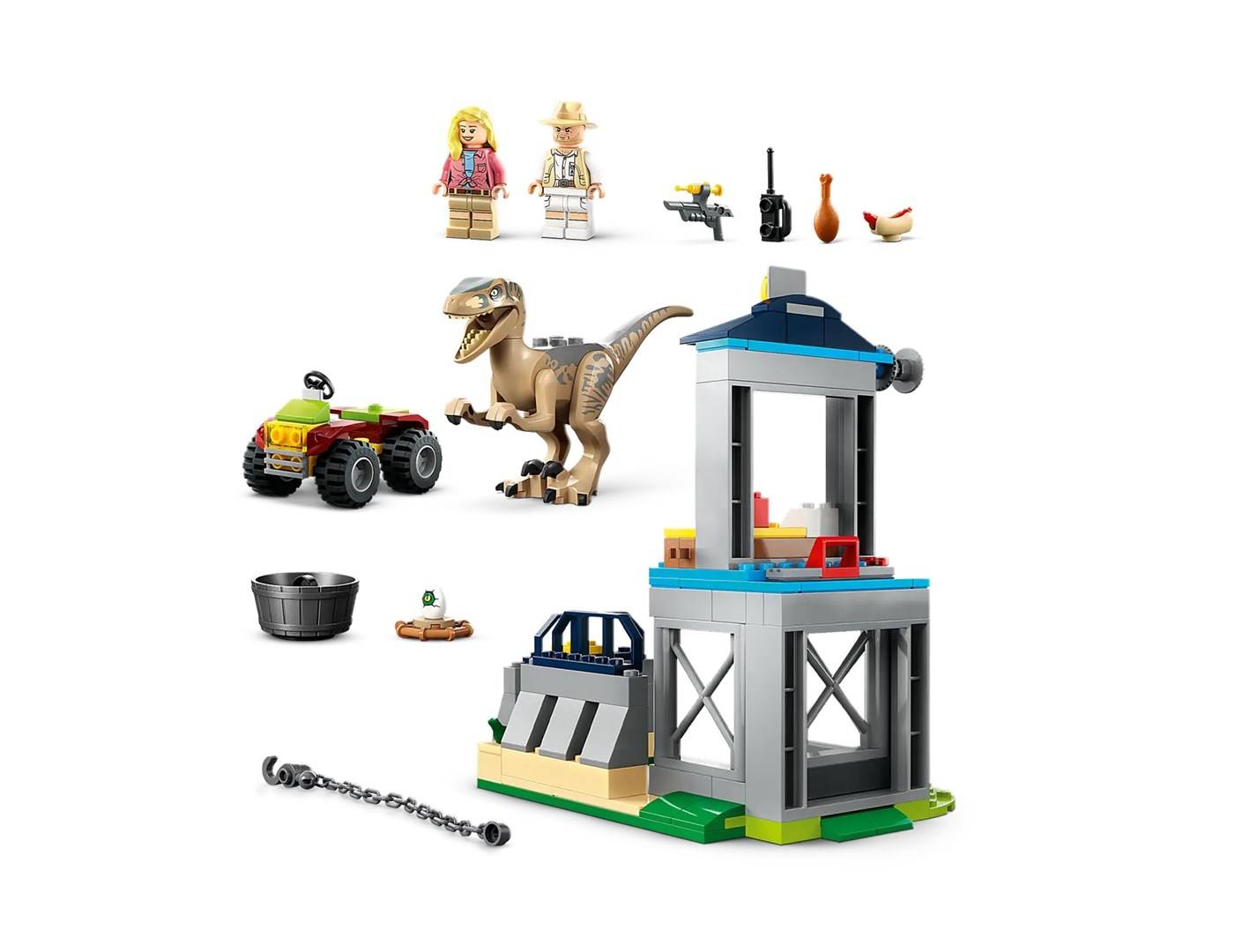 LEGO Jurassic World Flucht des Velociraptors (76957 )-3