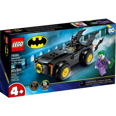 LEGO 76264 DC Super Heroes Verfolgungsjagd im Batmobile: Batman vs. Joker, Konstruktionsspielzeug