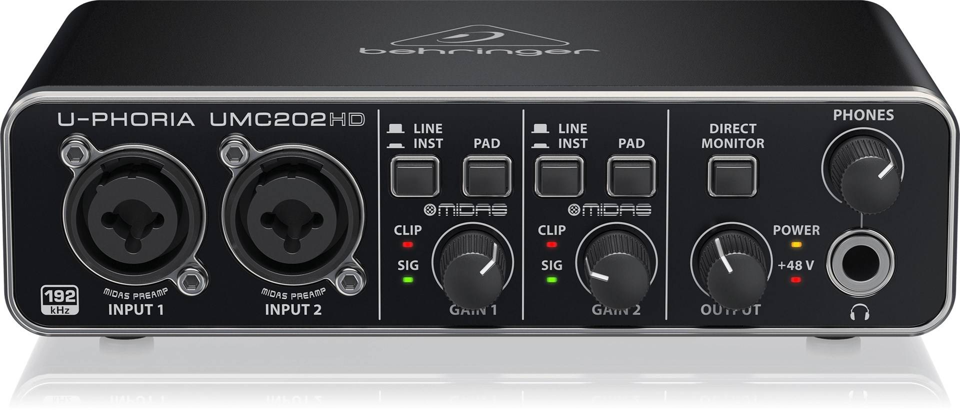 Behringer UMC202HD Aufzeichnende Audio-Schnittstelle (27000445)-1