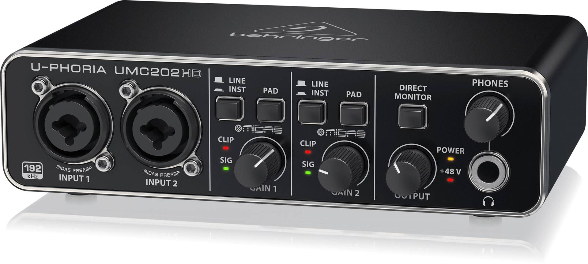 Behringer UMC202HD Aufzeichnende Audio-Schnittstelle (27000445)-3