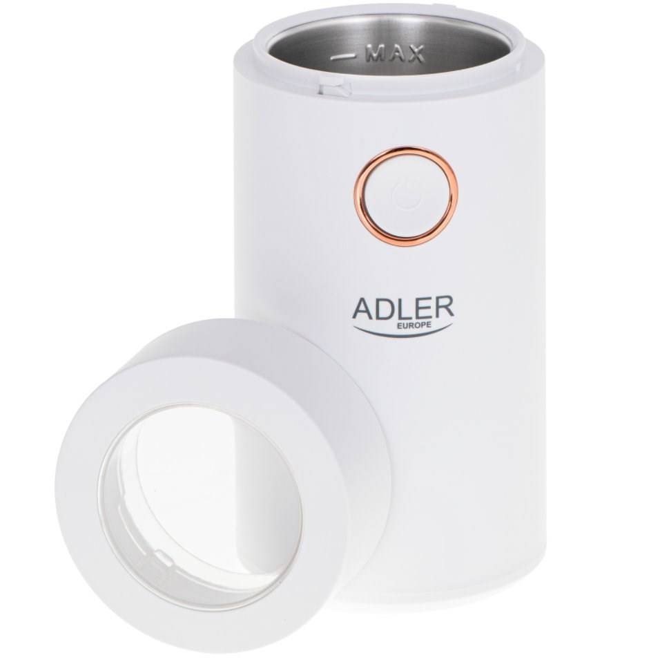 CAMRY - Kavamal? Adler Coffee grinder AD4446wg 150 W, Coffee beans capacity 75 g, Lid safety switch, Baltas-3
