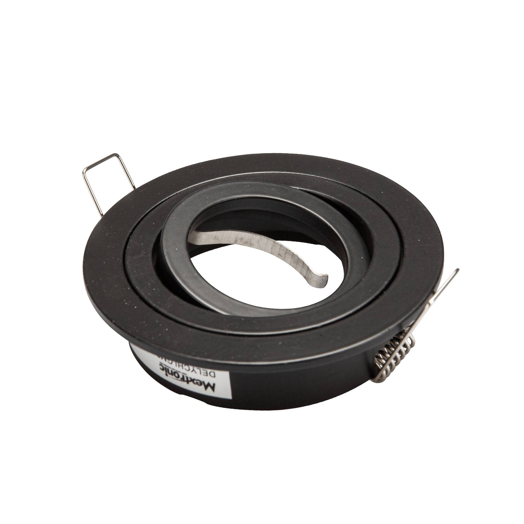 10x Einbaurahmen Mattschwarz 648-MB Ø75 mm für Leuchtmittel GU10 | MR16 IP20-2