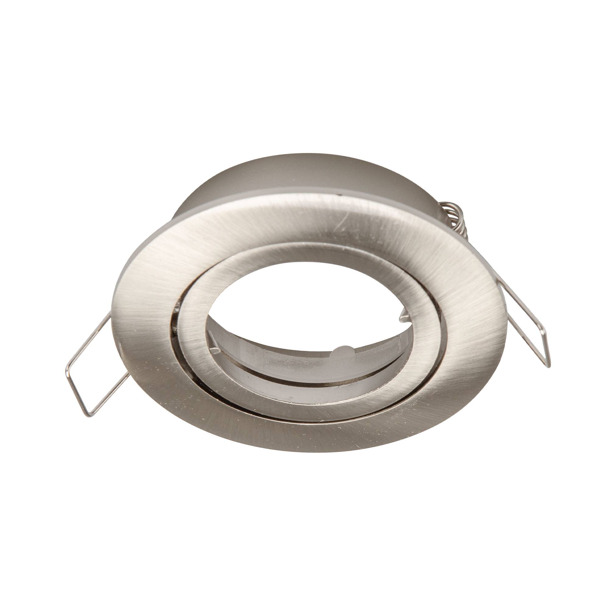 6x Einbaurahmen GU10 SET Satin-Nickel 818-SN Ø65 mm IP20-1