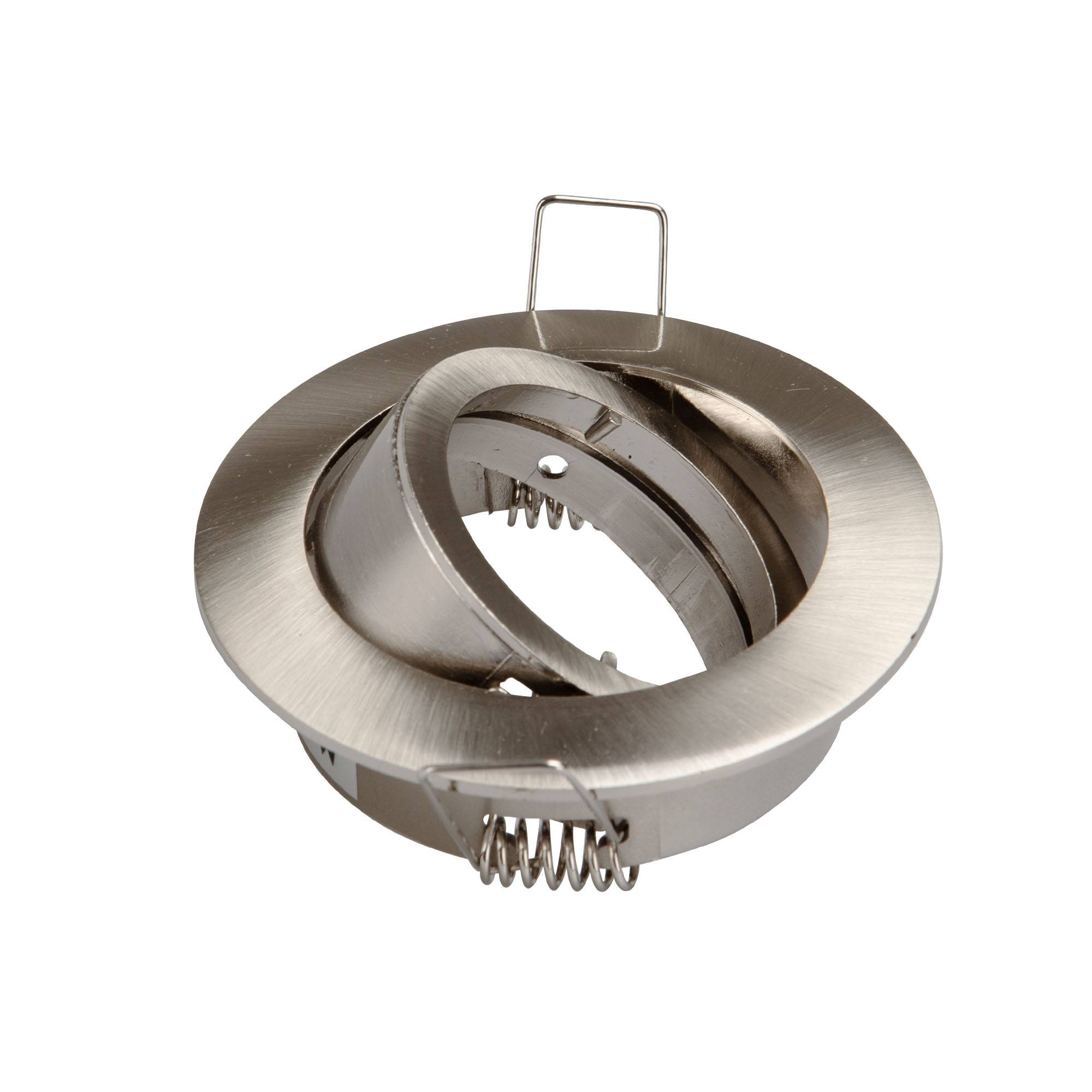 6x Einbaurahmen GU10 SET Satin-Nickel 818-SN Ø65 mm IP20-2