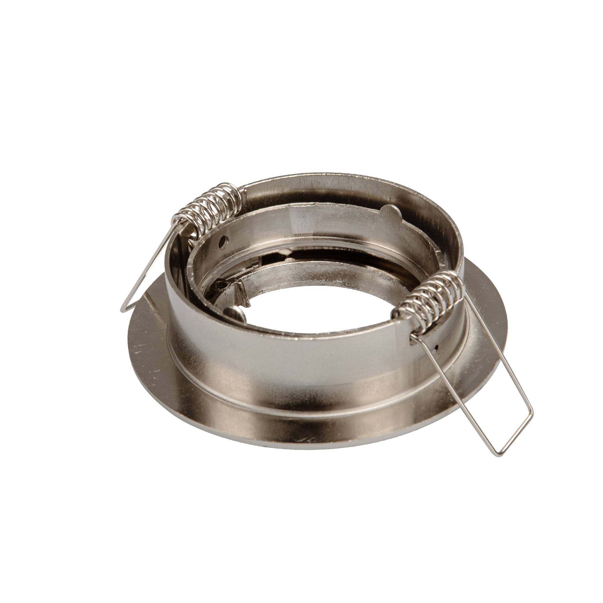 6x Einbaurahmen GU10 SET Satin-Nickel 818-SN Ø65 mm IP20-3