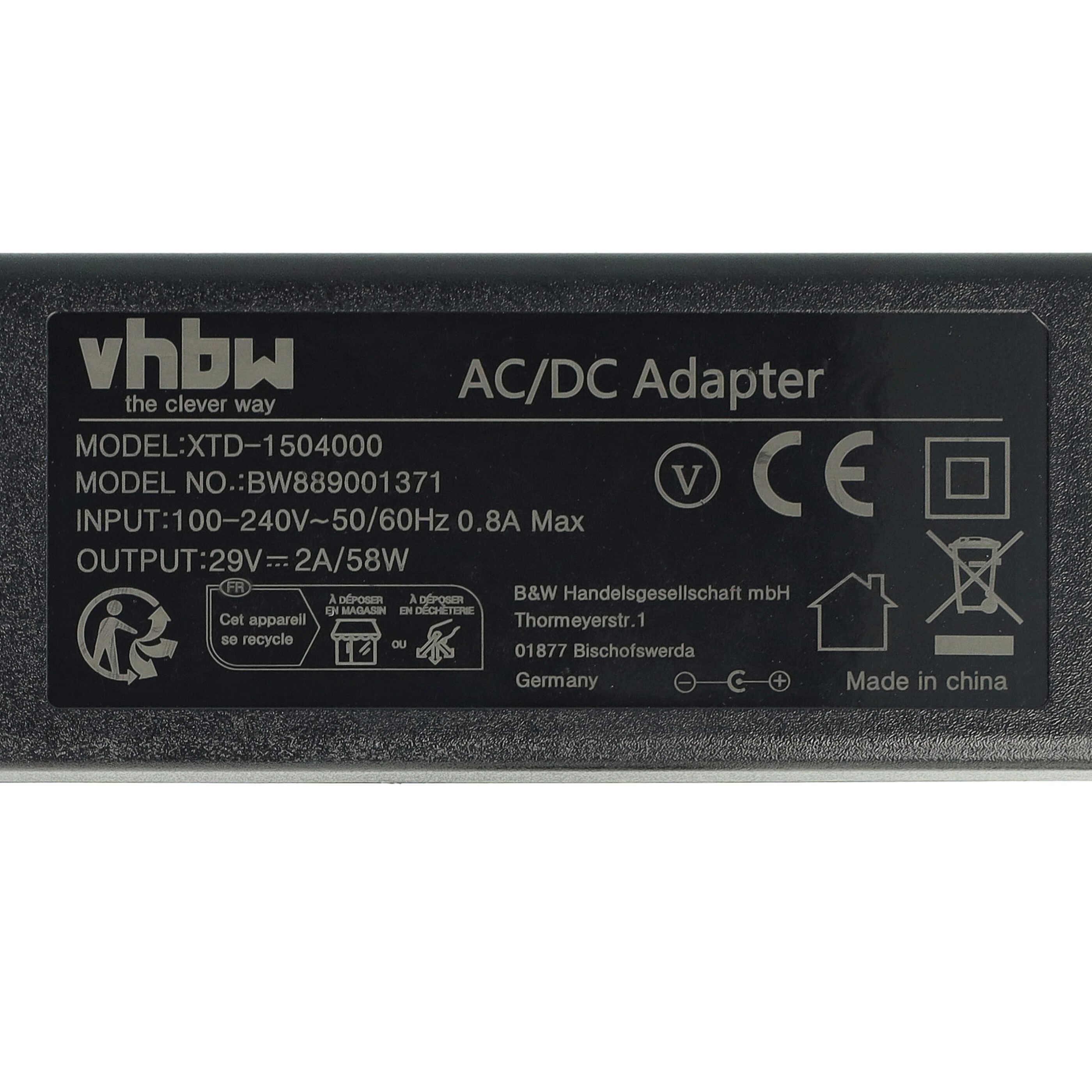 vhbw Netzteil kompatibel mit Limoss SP2 -B | SP2-B1 Liege-/Massagesessel - 29 V-4