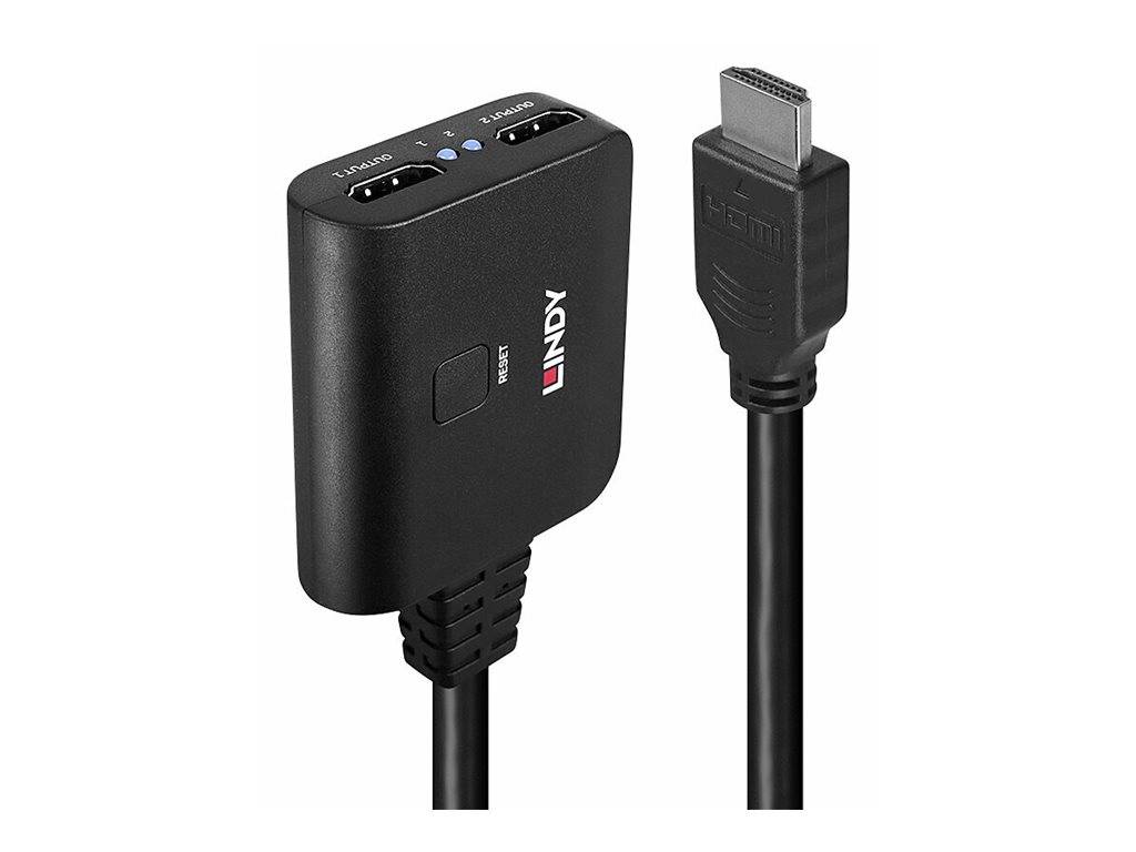 Lindy - HDMI Splitter - HDMI, Mikro-USB Typ B (nur Strom)-3