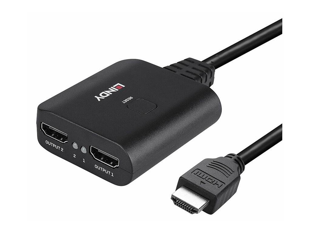 Lindy - HDMI Splitter - HDMI, Mikro-USB Typ B (nur Strom)-4