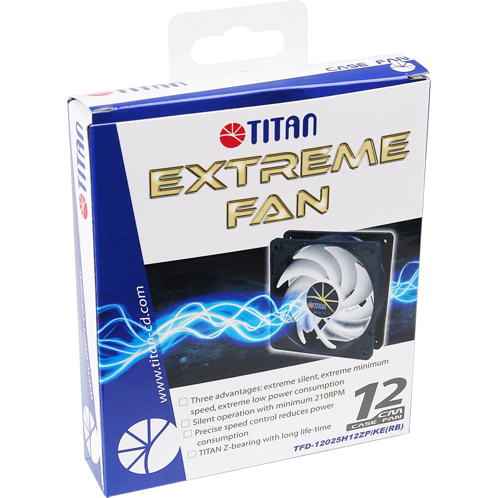 Titan TFD-12025H12ZP/KE(RB), Ventilator, 12 cm, 210 RPM, 2100 RPM, 37 dB, 63,59 cfm-2