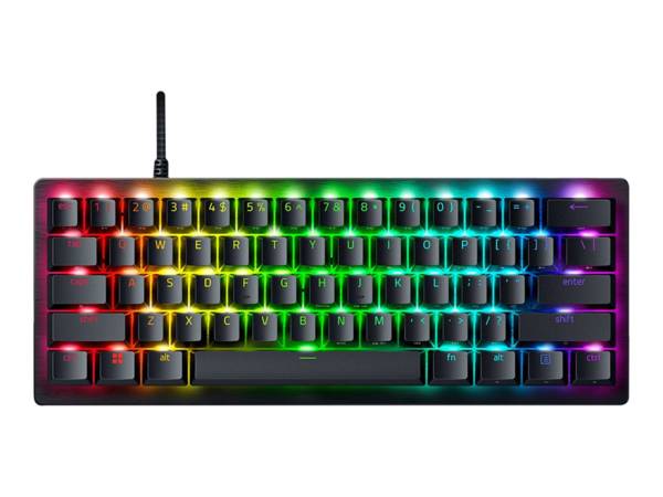 Razer Huntsman V3 Pro - Tastatur - 60% - mini - Hintergrundbeleuchtung - USB-C - QWERTZ - Deutsch - Tastenschalter: Raze