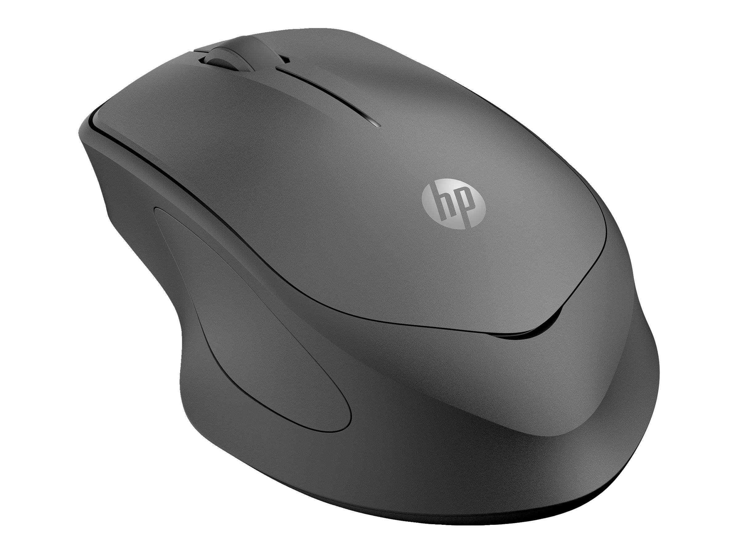 HP 285 Silent - Maus - ergonomisch - optisch - kabellos - 2.4 GHz - kabelloser Empfänger (USB)-3