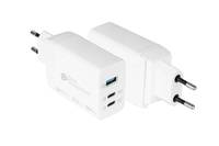 USB-Schnellladegerät 65W mit GaN-Technologie, 3-Port (2x USB-C™ und 1x USB-A), PD 3.0, QC 3.0, weiß, Good Connections®-0