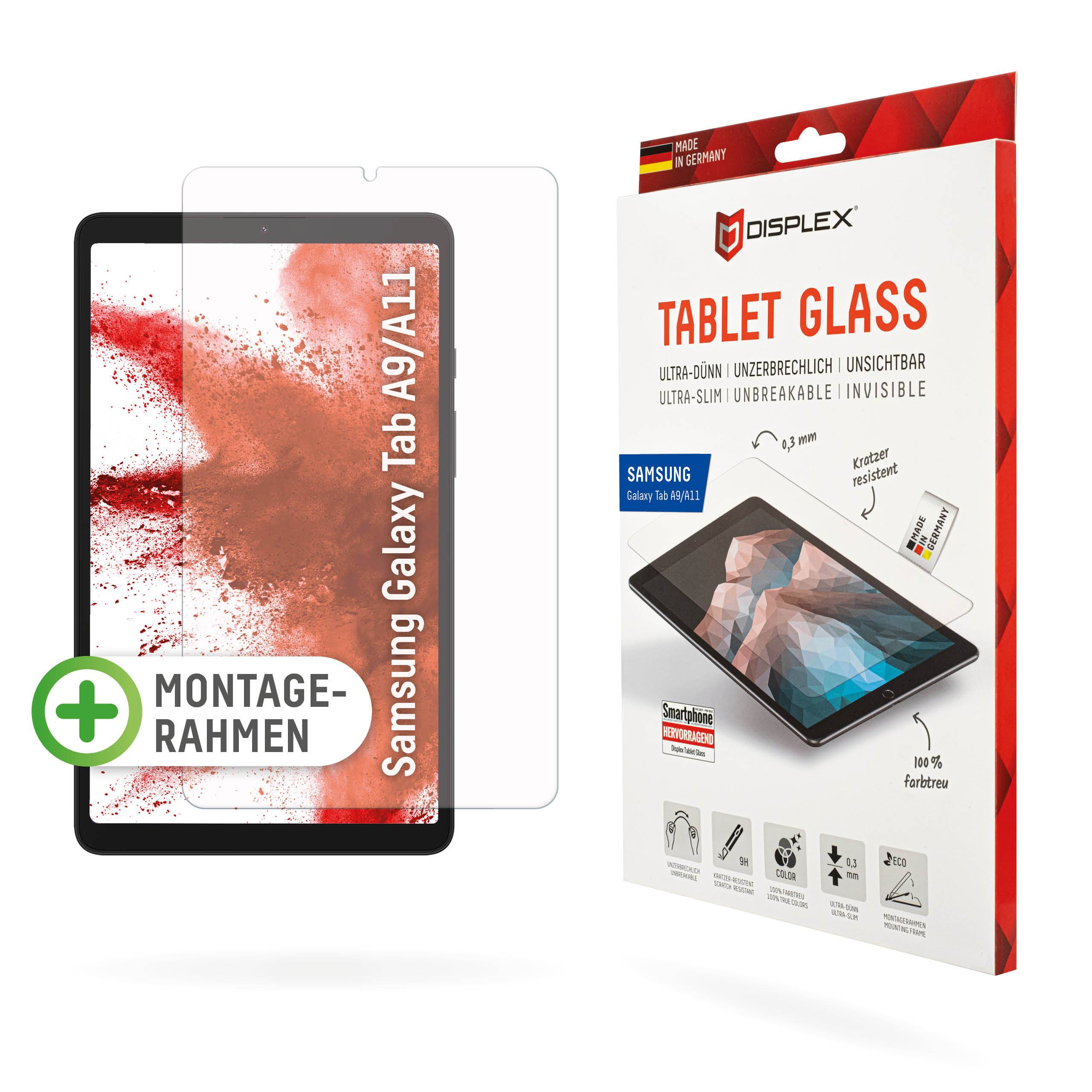 E.V.I. - Displex Tablet Glass (9H) für Samsung Galaxy Tab A11/A9, Eco-Montagerahmen L-Form, unzerbrechlich, Klare Bildsc-4