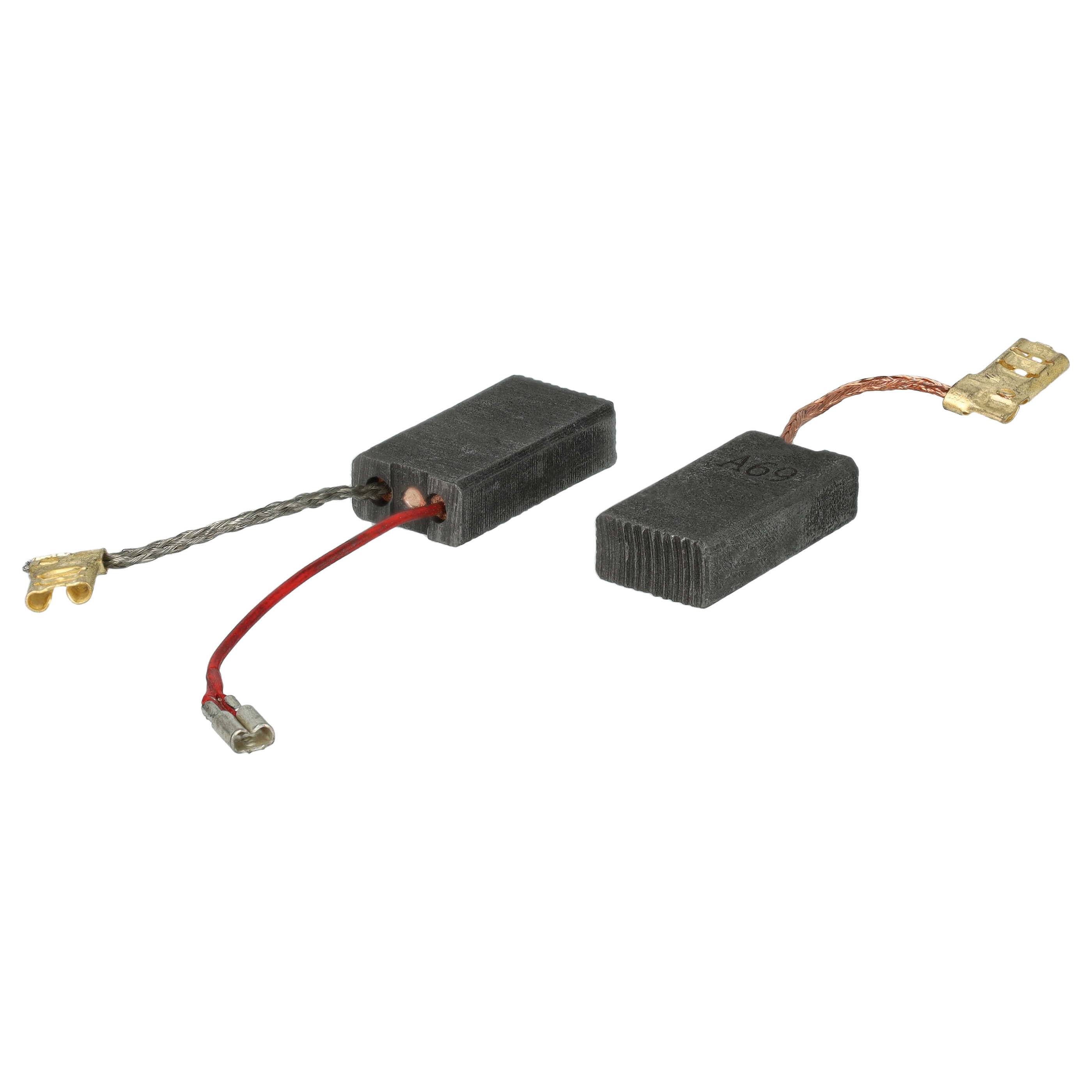vhbw 2x Kohlebürste 23 x 12,3 x 6,2 mm Ersatz für Bosch 1 617 014 144 für Elektrowerkzeug, Bohrhammer-3