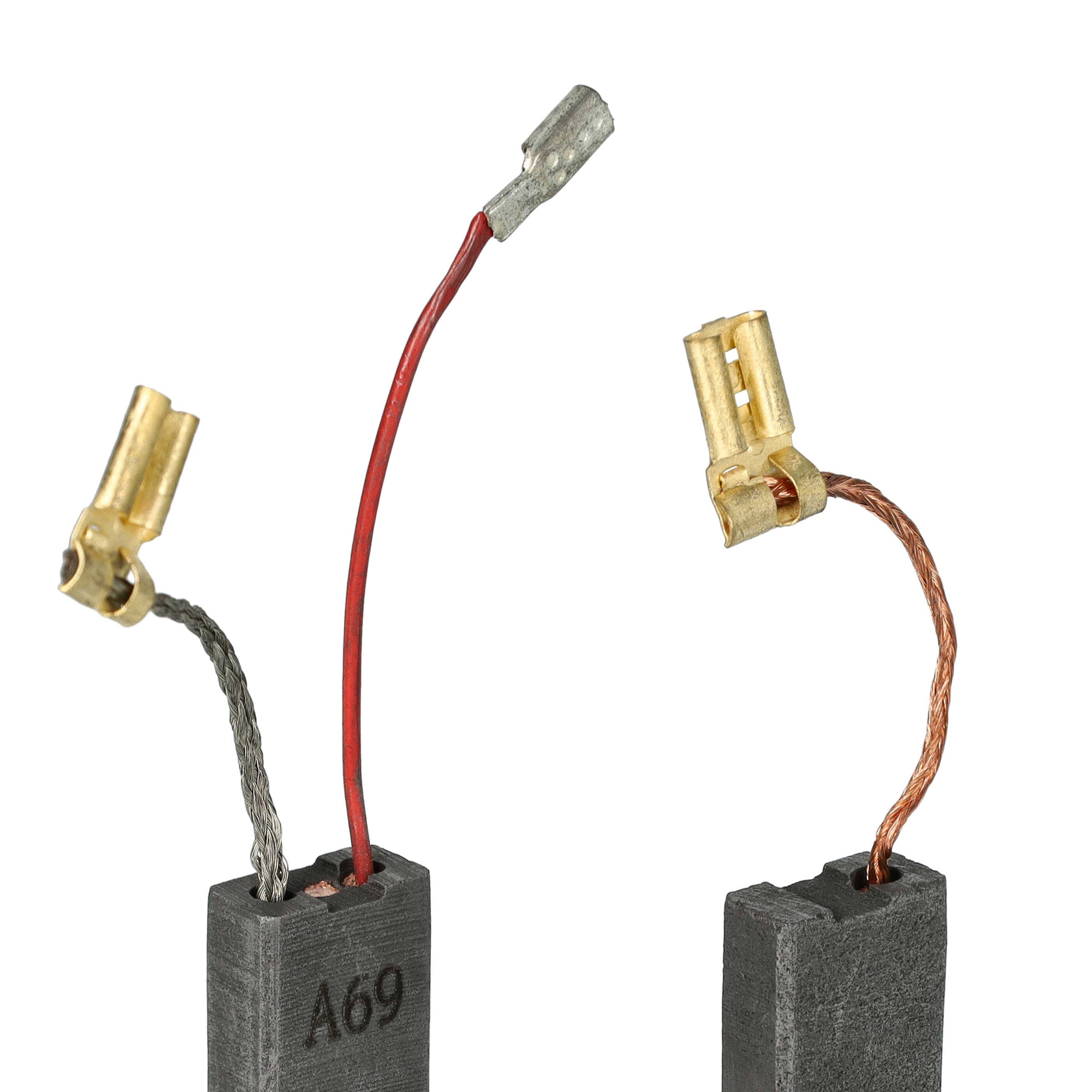 vhbw 2x Kohlebürste 23 x 12,3 x 6,2 mm Ersatz für Bosch 1 617 014 144 für Elektrowerkzeug, Bohrhammer-4
