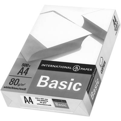 International Paper IP Basic 88070920  Universal Druckerpapier DIN A4 80 g/m² 500 Blatt Weiß