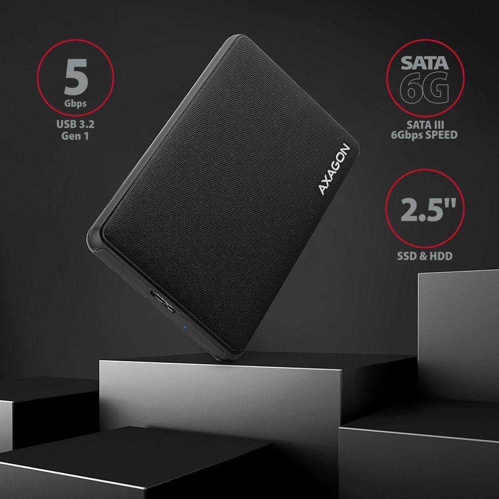 EE25-SL Schraubenlose USB 3.2 Gen 1 - SATA 6G externe Box für 2.5" SSD/HDD, HDD-3