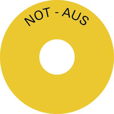 Schild NOT-AUS, Folie, Ø 75 mm-0
