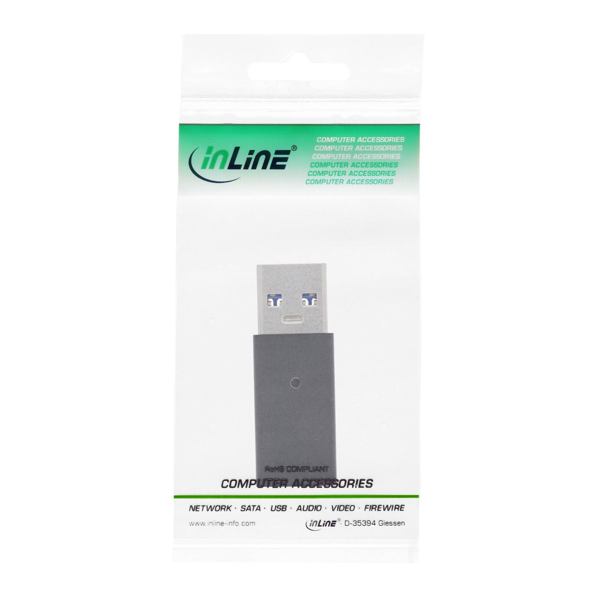 InLine® USB 3.2 Gen.2 Adapter, USB-A Stecker auf USB-C Buchse-1