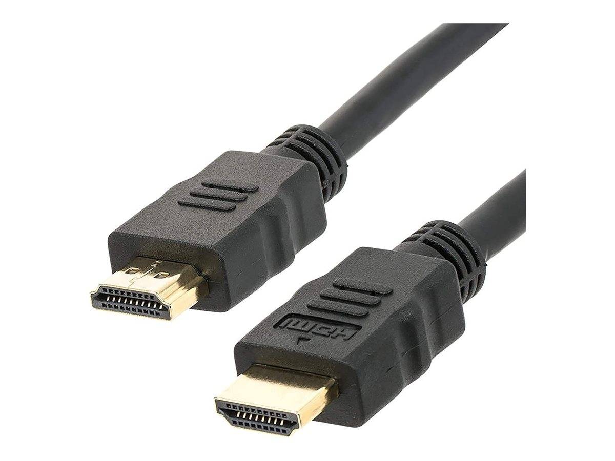 TECHly - Highspeed - HDMI-Kabel mit Ethernet - HDMI männlich zu HDMI männlich - 10 m - Schwarz - bi-direktional, unterst-0