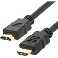 TECHly - Highspeed - HDMI-Kabel mit Ethernet - HDMI männlich zu HDMI männlich - 10 m - Schwarz - bi-direktional, unterst-1