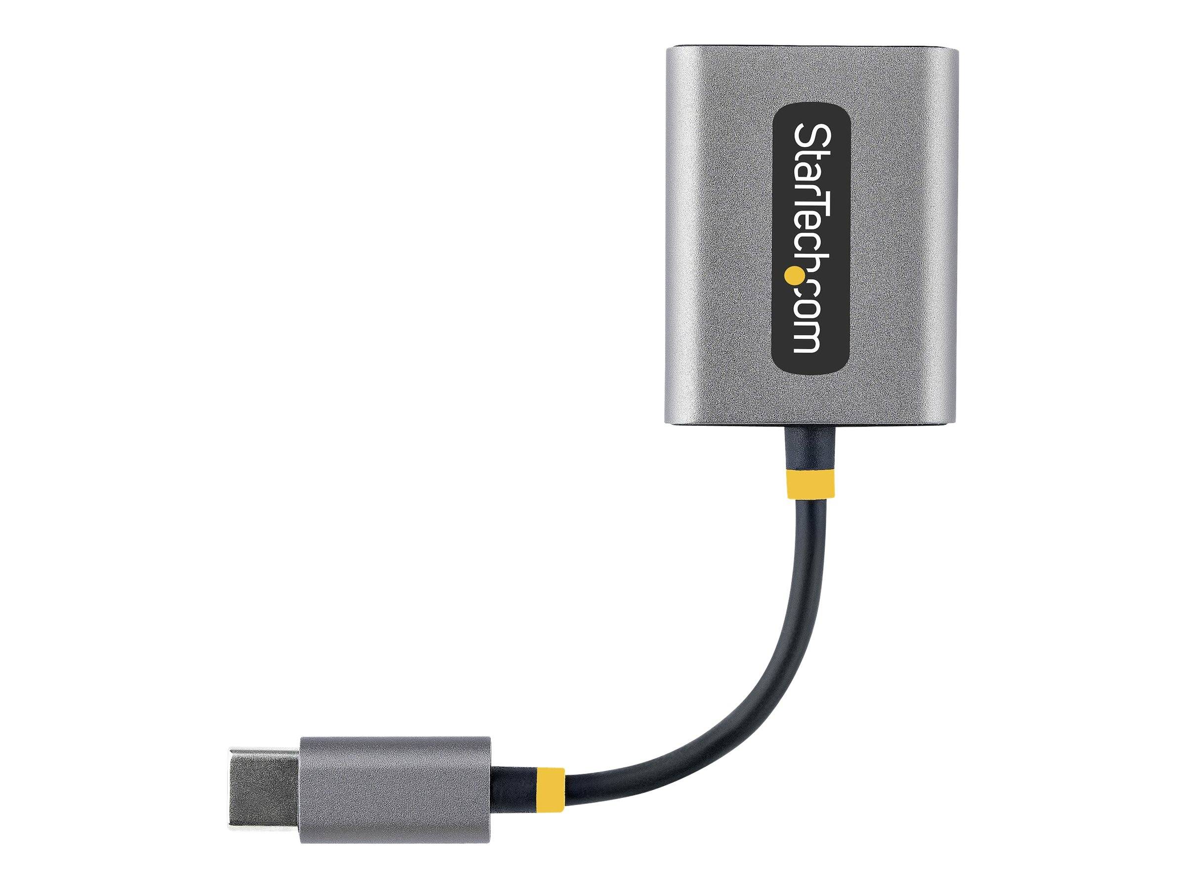 StarTech.com USB-C Headphone Splitter, USB Type C Dual Headset Adapter w/Microphone Input, USB C to 3.5mm Adapter/Earpho-2