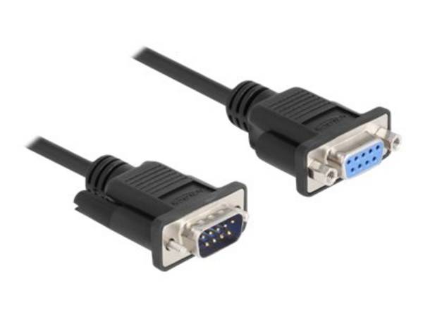 Delock - Nullmodemkabel - DB-9 (M) zu DB-9 (W)