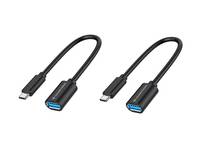 Conceptronic ABBY11B OTG-Adapter für USB-C zu USB-A 2er Pack, 20cm, 0,2 m, USB C, USB A, USB 3.2 Gen 1 (3.1 Gen 1), 5000-0
