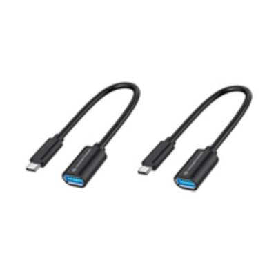 Conceptronic ABBY11B OTG-Adapter für USB-C zu USB-A 2er Pack, 20cm, 0,2 m, USB C, USB A, USB 3.2 Gen 1 (3.1 Gen 1), 5000-0