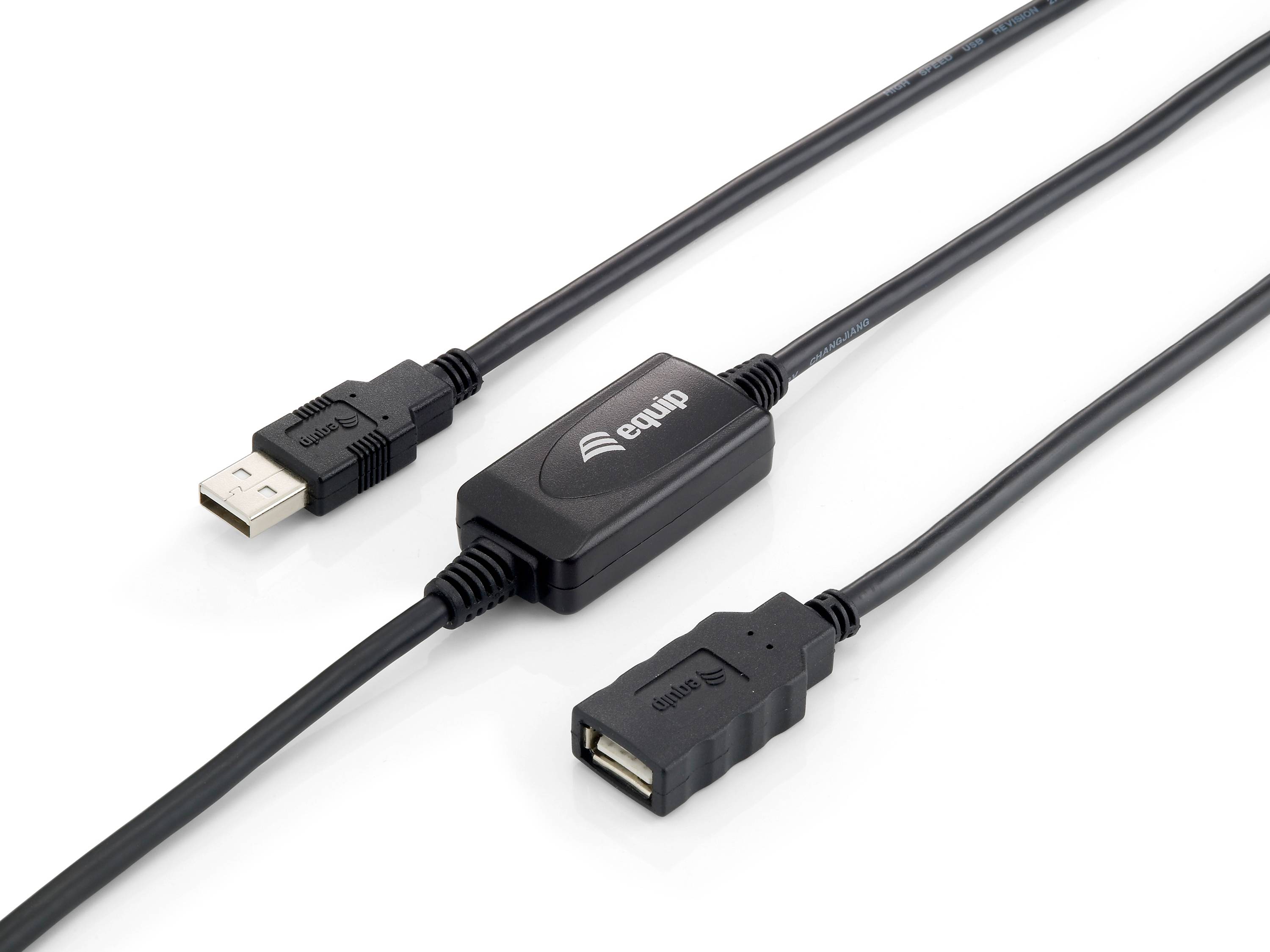 equip 10m USB A A Schwarz Kabel 2.0 Extension Cable-2