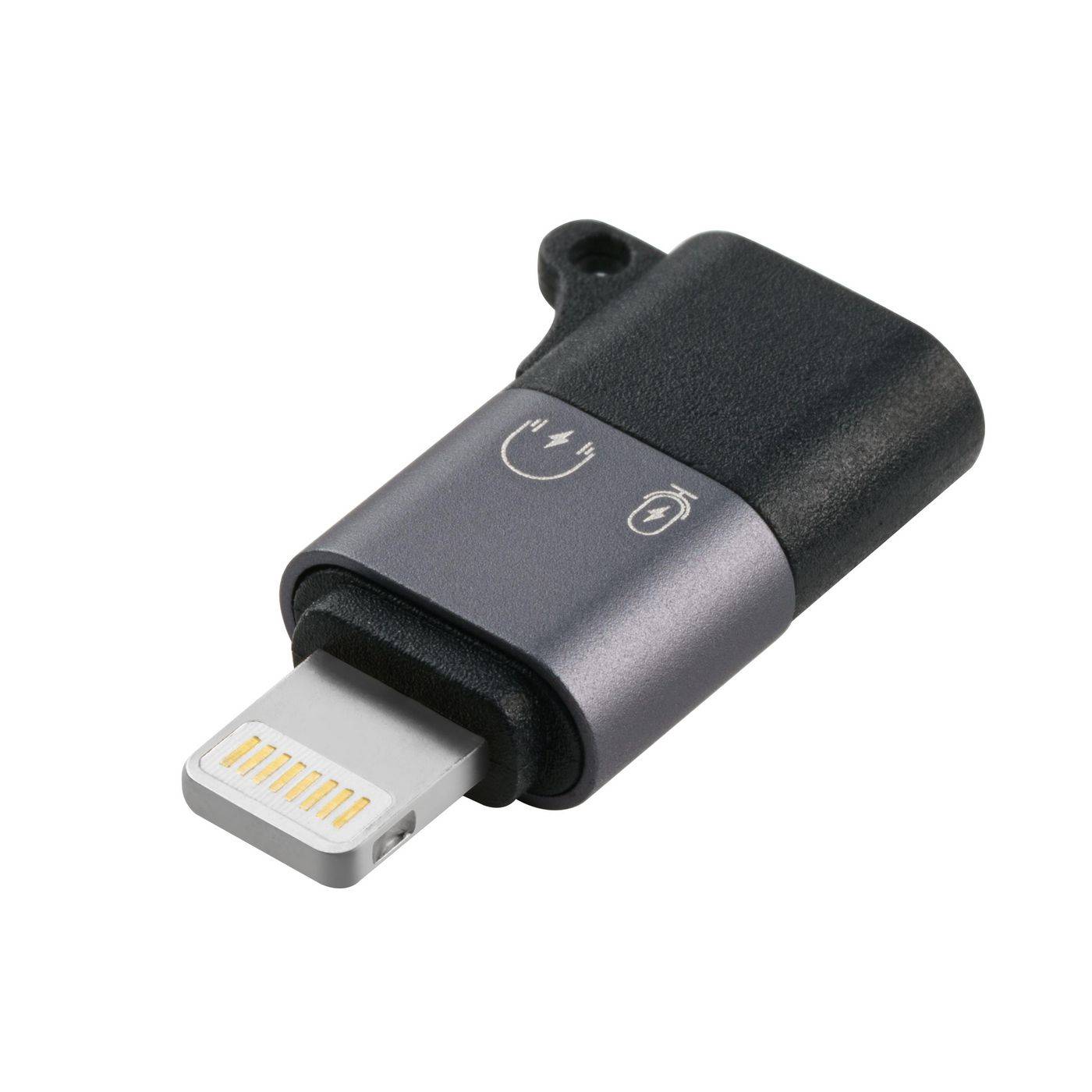 MicroConnect USB-C Lightning Adapter, Silver-1