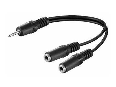 MicroConnect - Audio-Splitter - Mini-Stecker männlich zu Mini-Stecker weiblich-0